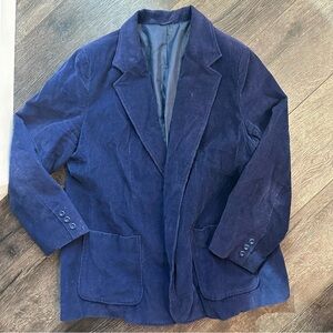 Vintage Women’s size 42 Blue corduroy Blazer sports jacket lined